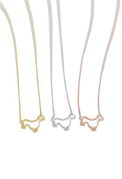 

fashion dachshunds pendant necklaces dog frame pendant necklaces lovely animal series plated gold necklaces for women6432672, Silver