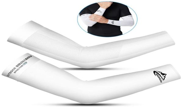 

1 pair cooling arm sleeves men women uv sun protection long arms sleeves cover for cycling driving running football basketball1826246, Black;gray