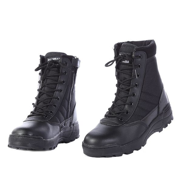 

boots us military leather boots for men combat bot infantry tactical boots askeri bot army bots army shoes erkek ayakkabi 230907, Black