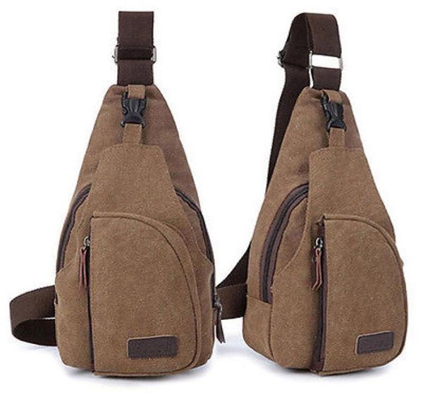 

men canvas satchel casual crossbody handbag messenger one sling chest bag shoulder bag vintage8553221