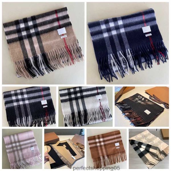 

23ss designer scarves original check classics men women cashmere scarf for winter womens and mens long wraps size, Blue;gray