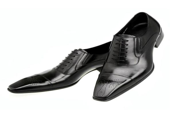 

brogue oxfords derby lace up 2021 new pu leather casual business shoes dress classic comfortable spring autumn round toe dh6324703150, Black