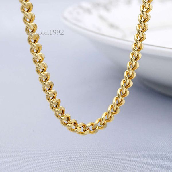 

Women Gold Cuban Chain Necklace Fashion Adjustable Cuban Chain Necklace For Gift