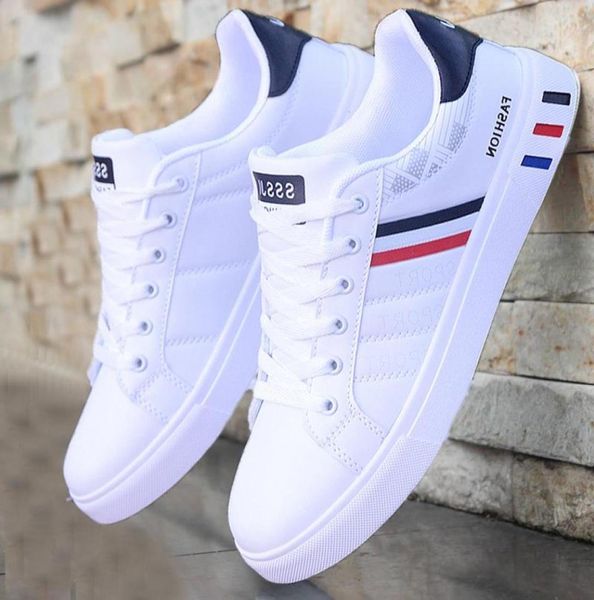 

2021 sneakers spring casual leather mens new trendy breathable white shoes mens sports sneaker shoes low shoes kbwux2993947, Black