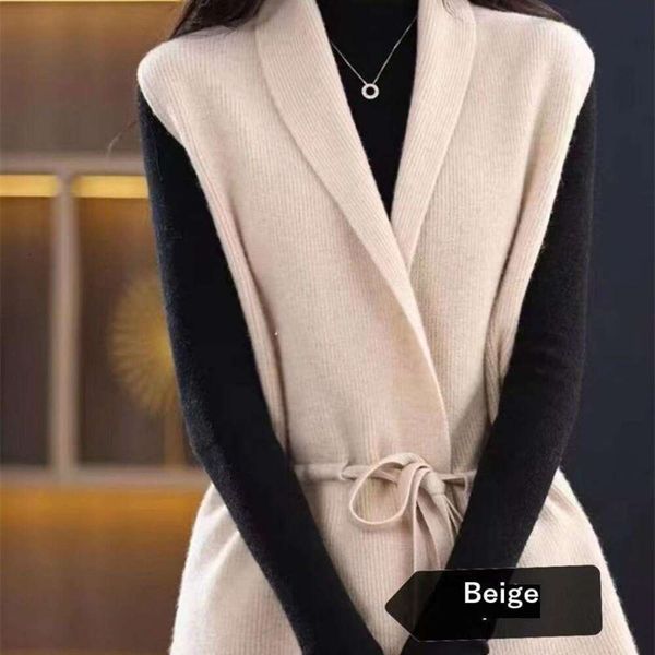 

autumn winter knitted sweater vest womens fashion all matching series of cardigans sleeveless vests, Black;white