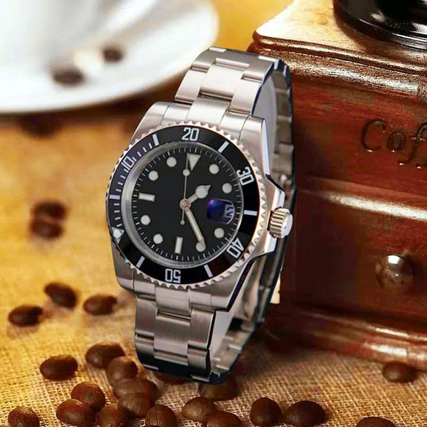 

2023 new 2813 mechanical automatic movement men's stainless steel fashion men's watch sports watch men's gmt watch, Slivery;brown