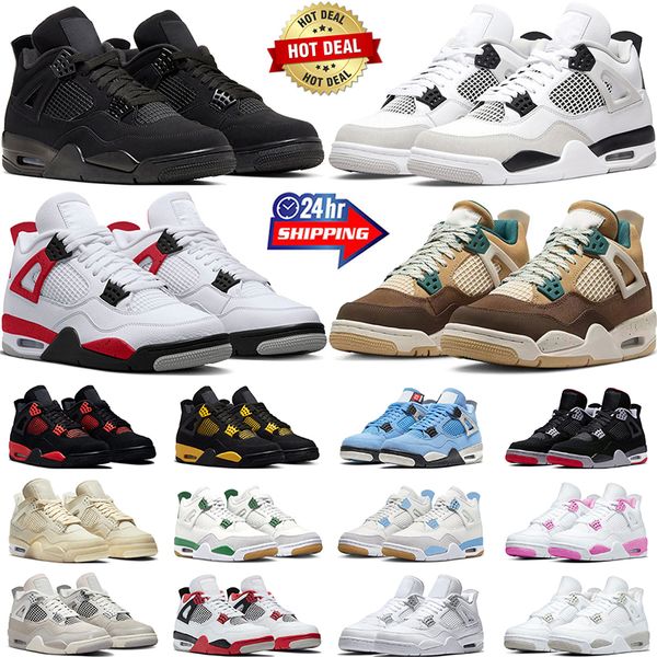 

jumpman 4 basketball shoes men women 4s black cat red cement military black frozen moments red thunder bred white oreo mens trainers sneaker