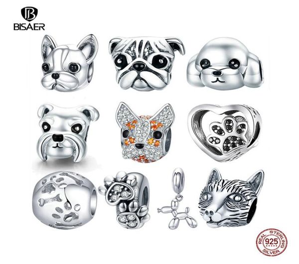 

dog charm 925 sterling silver french bulldog charms schnauzer huskie poodle dog beads fit original bracelet diy jewelry making q022277265, Black