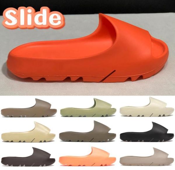 

with box designer slippers men women sandal luxury beach shoes onyx bone enflame orange soot earth brown desert sand core resin fl7165488, Black