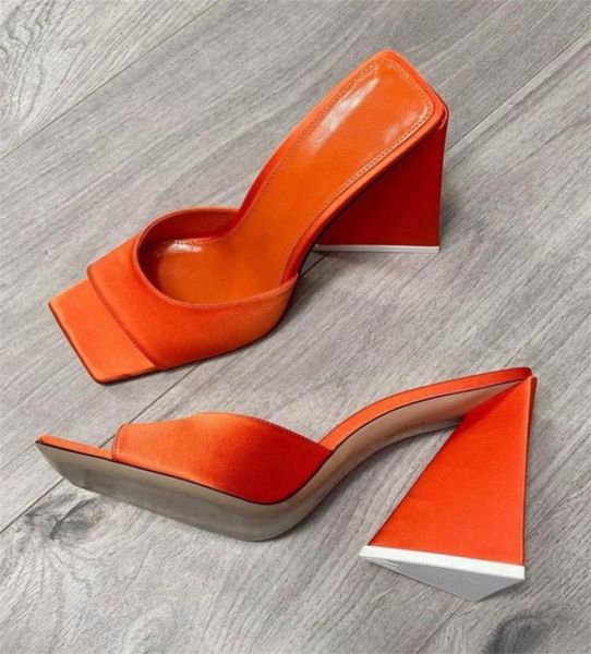 

silk slippers womens summer fashion real leather bottom sandals 7cm and 10cm highheeled slipper casual shoes flip flo1272347, Black