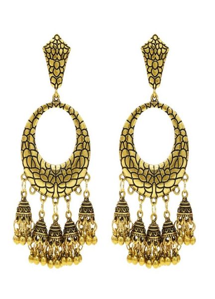 

jhumka earrings large indian ethnic punjabi pakistani mughal muslim begum afghan jewelry boho earring3253509, Silver
