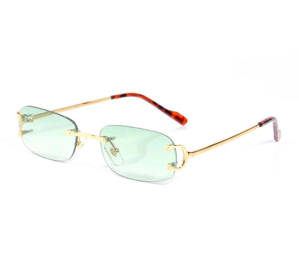 

luxury designer sunglasses women brand new polarized sunglass rimless man fashion polygon trendy accessory carti eyewear unique su7663701, White;black
