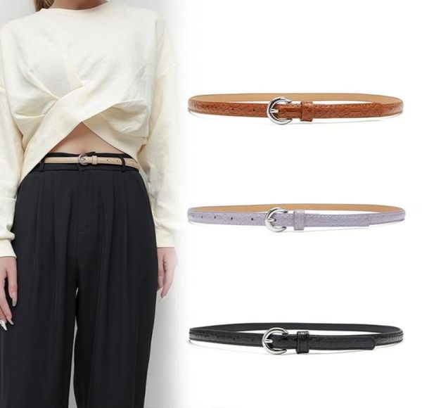 

designer belts new snake pattern thin women039s fashion versatile suit trouser decorative windbreaker waist belt women24113666170889, Black;white