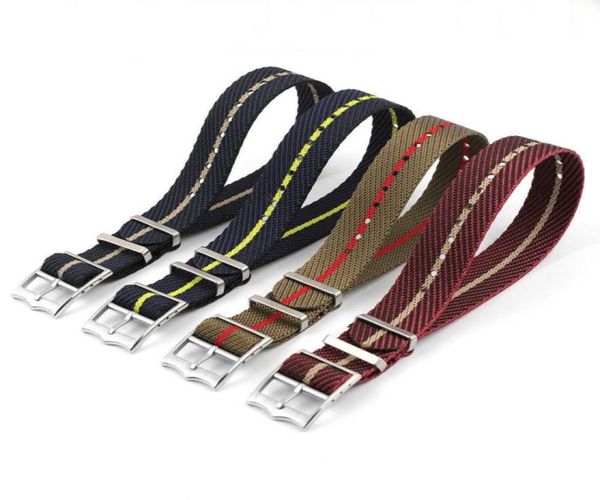 

20mm 22mm nato watch strap nylon premium seatbelt replacement braided for tudor fabric watch band h091540714203721427, Silver