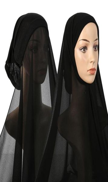 

scarves est underscarf instant chiffon hijab jersey bonnet headscarf long shawl scarf women 1pc retail6603462, Blue;gray
