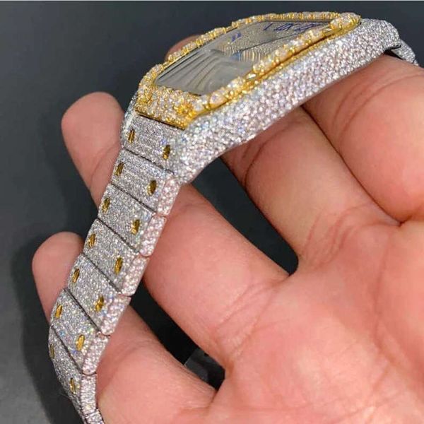 

tttq handmade setting pass diamond tter vvs moissanite diamond iced out luxury mecha, Silver