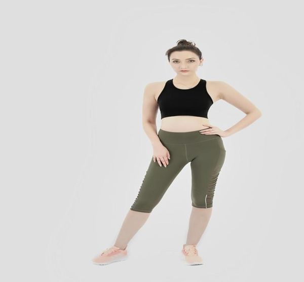 

mesh patchwork yoga leggings women skinny quick drying sport pants ladies gym fitness clothing trousers5303295