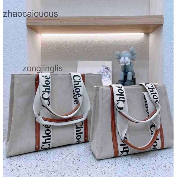 

handbag cloe fashion tote one bag designer beach 2023 bags woody shoulder canvas niche design portable large tote women's capacity 2 9i