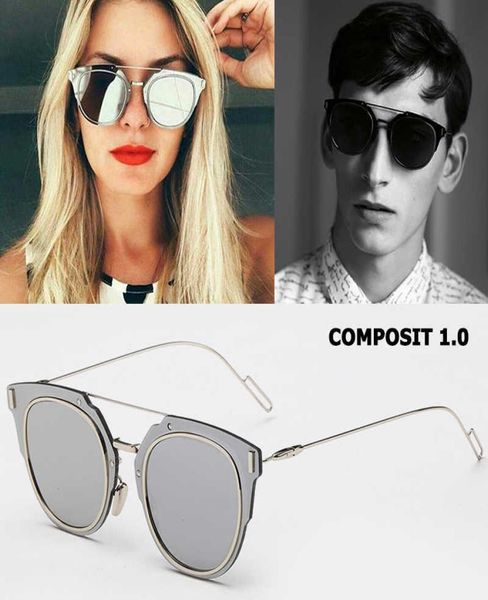 

fashion composit 10 metal alloy polarized sunglasses cool brand design cat eye style sun glasses sunglasses gafas6195108, Silver