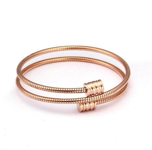 

men women charm cuff bangles bracelets simple fashion round rose gold chain link wrap bracelets sporty jewelry 262 t21932690, Black