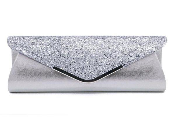 

evening bag women pu paillette long square hasp cosmetic bag mix color wedding party clutch bag2603402