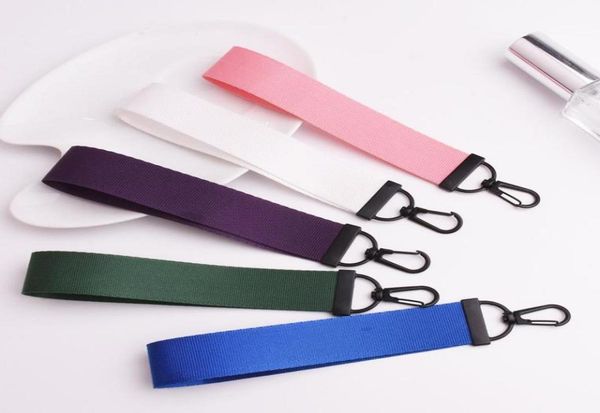 

keychains 13 colors customizable webbing knitted fabric keychain printable pattern schoolbag pendant car key ring event gift custo1762659, Silver
