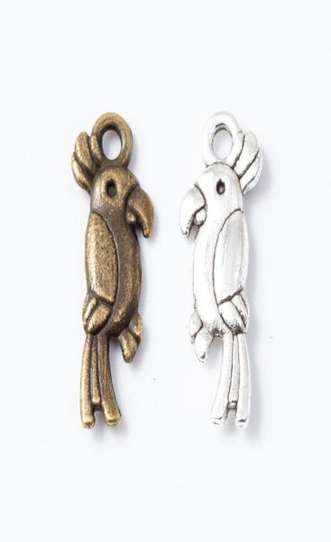 

100pcs 208mm vintage silver color woodpecker bird charms antique bronze bird pendant for bracelet earring necklace diy jewelry6242213, Bronze;silver