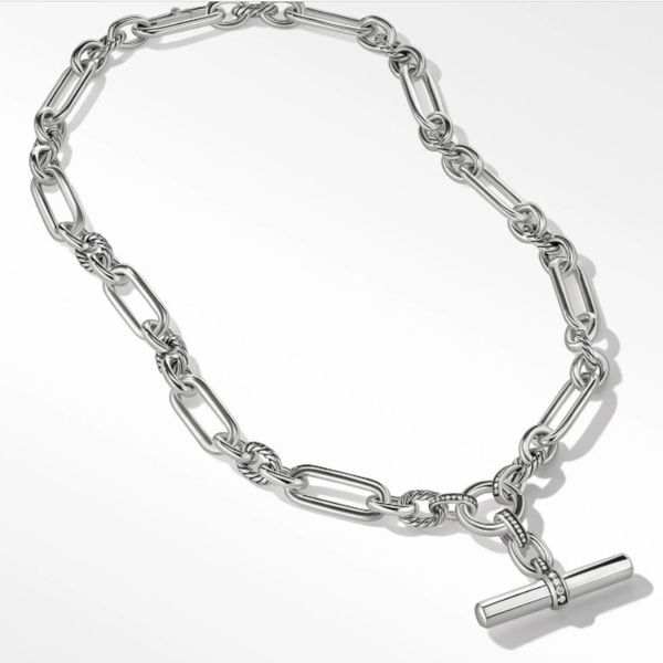 

designer necklace jewelry chains for men women cable link iced out chain stainless steel silvered jewelry accessories, Silver
