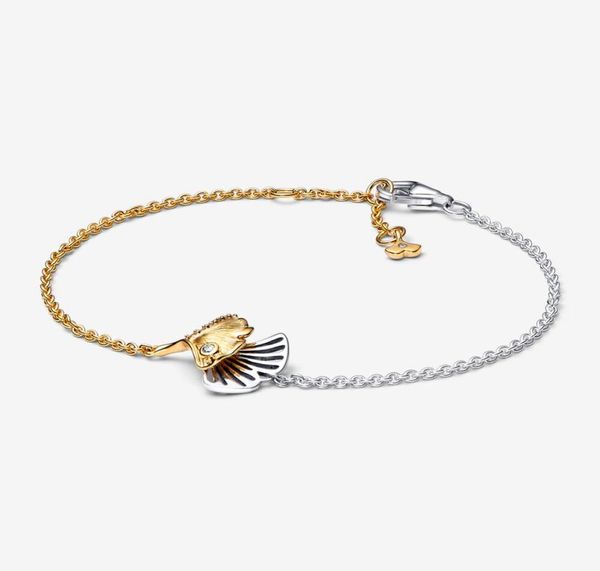 

100 925 sterling silver ginkgo flying chain bracelet for women fashion jewelry valentine039s day gift5285736, Black