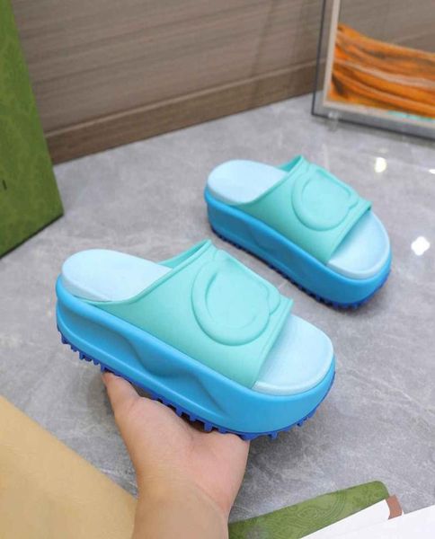 

designer summer slipper woman rubber woman comfortable sandals glow green soot onyx black bone resin desert sand pure slides 7141110