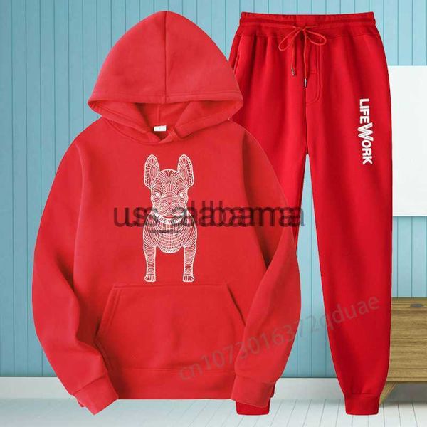 

men's tracksuits cotton mens autumn sets hoodie+pants 2 piece casual solid color sweatshirt womens fashion sportswear brand set korea t, Gray