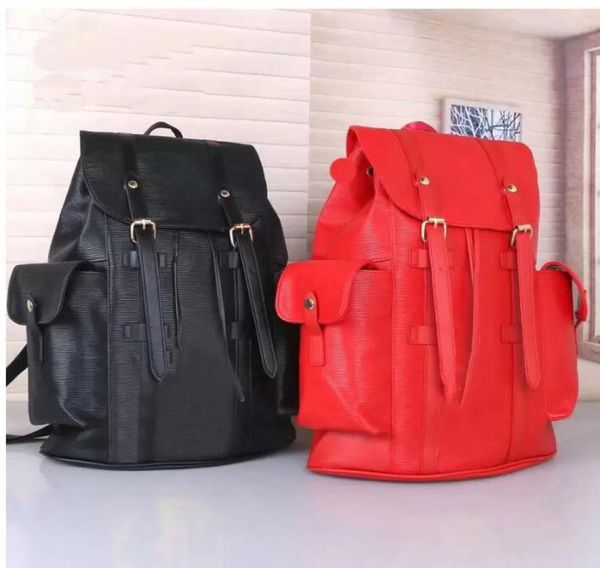 

2022 leather chriser backpack luxurys designer knapsack men women classic flowers plaid schoolbag satchel bac3317002