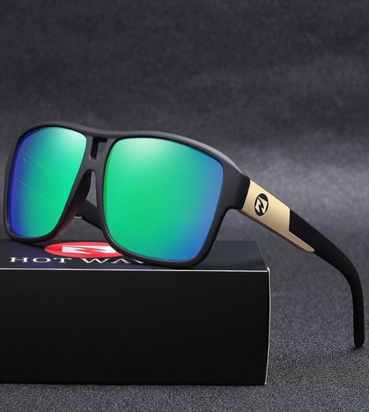 

wave brand outdoors sunglasses men polarized uv ray lense eyewear vintage fashion square men039s sun glasses hw089438336, White;black
