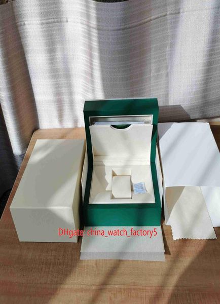

selling perpetual watches boxes green watch original box papers card leather handbag for cosmograph 116500 126610 2245417, Black;blue