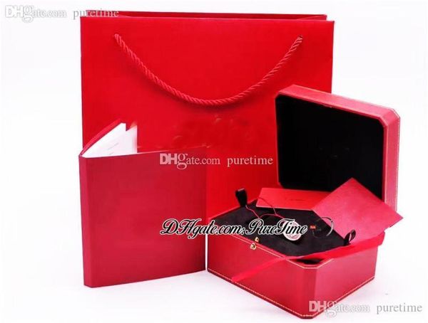 

2021 bleu watch boxes includes complete set of manual booklet paper warranty card red handbag super edition accessories inside bla1248506, Black;blue