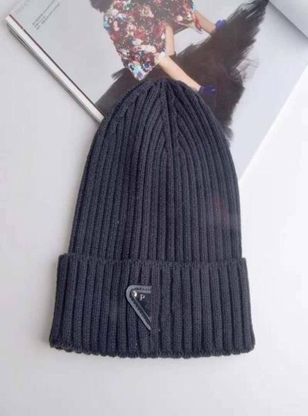 

new fashion beanies hats bonnet winter beanie knitted wool hat plus velvet cap skullies thicker mask fringe hats man2604340, Blue;gray