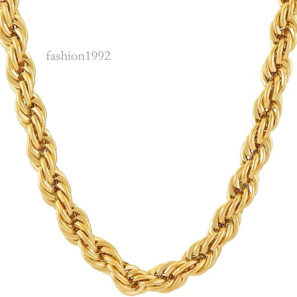 

Firstmadam Rope Chain Gold Fashion Hip Hop Show Wedding Men Necklace