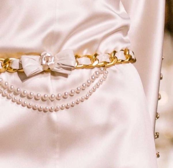 

2020 brand women vintage leather link necklace party fine fashion jewelry belt long chain8687179, Silver