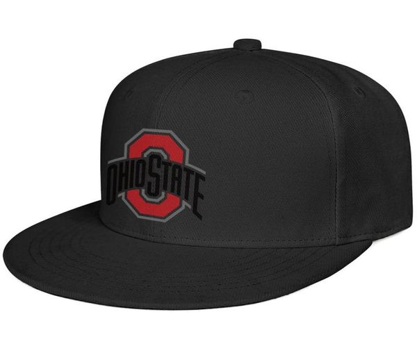 

ohio state buckeyes primary team logo flat brim baseball cap styles team trucker hats sport football black marble print8687201, Blue;gray