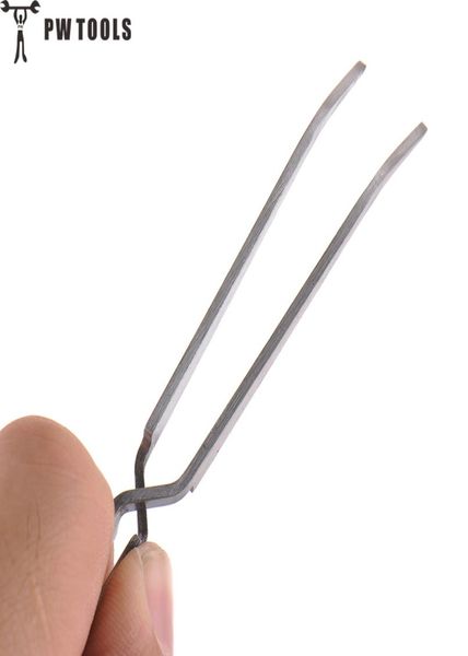 

pw tools lock stainless steel reverse action tweezer acrylic nail shaping tweezers maintenance tools 145mm9265744, Black