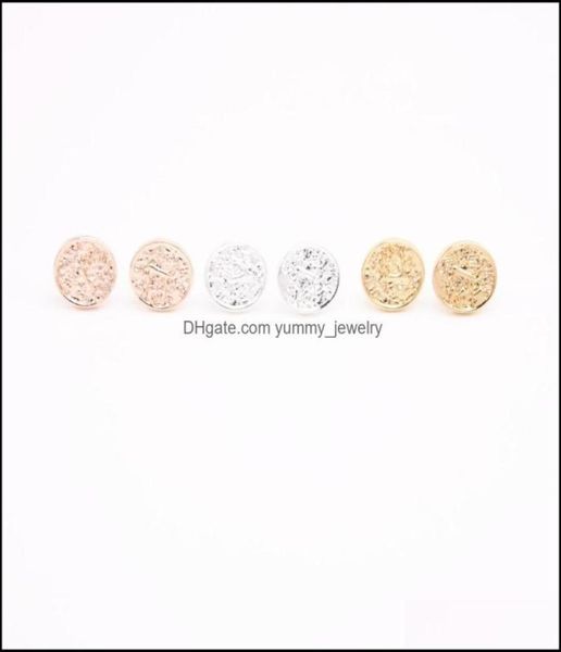

lastest geometrical shape gold stud earrings solid circle retail and whole mix drop delivery 2021 jewelry hwsxa7514337, Golden;silver