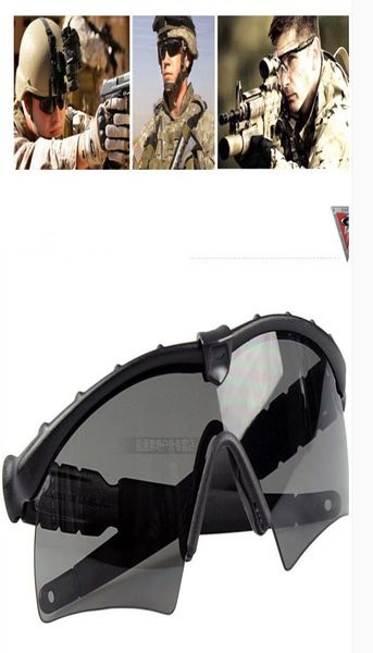 

new si ballistic m frame 20 tactical sunglasses riding goggles with 3 lens black for men women sunglass8170322, White;black