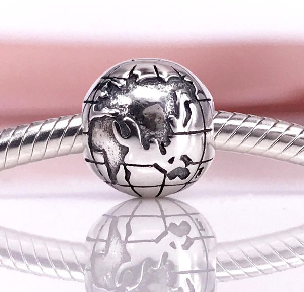 

globe clip charm authentic 925 sterling silver women diy fine jewelry 791182 clip charm1254057, Black