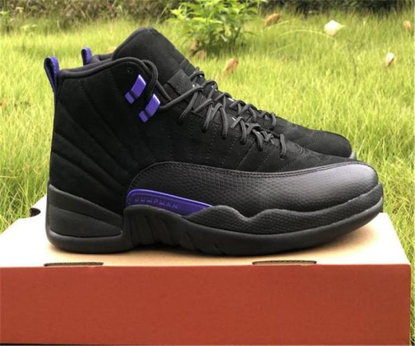 

shoes air authentic 12 dark concord men black purple real carbon fiber sneakers ct8013005 original7002785