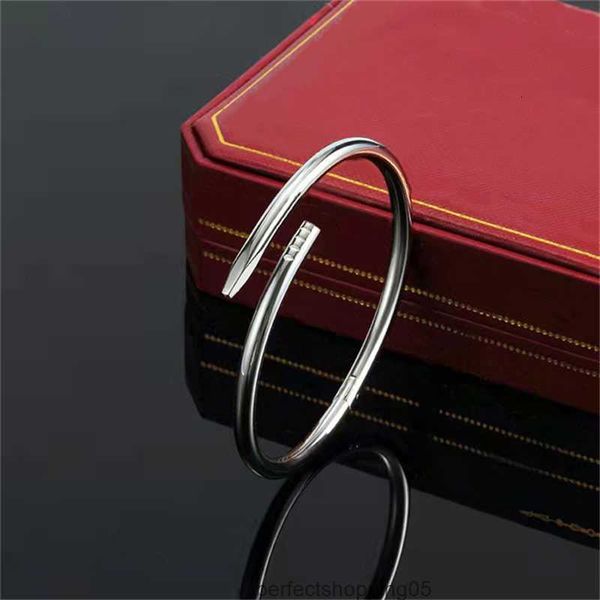 

nail bracelet 316l love bangle silver rose gold bracelets stainless steel women men screwdriver designer couple jewelry wedding anniversary, Black