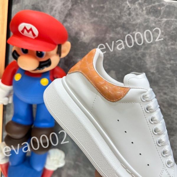 

new fashion sneakers casual shoes boot lace up women men platform sole white black espadrille leather shoe classic trainers xsd221105