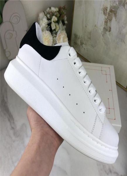 

2021 with box men casual shoes matte leather platform handmade chaussures woman dress shoe grey velvet sports comfort 9134158, Black