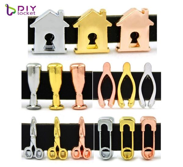 

new 8mm slide charms 10 pieces lot fit diy wristband belt bracelet lssc3233458740289, Black