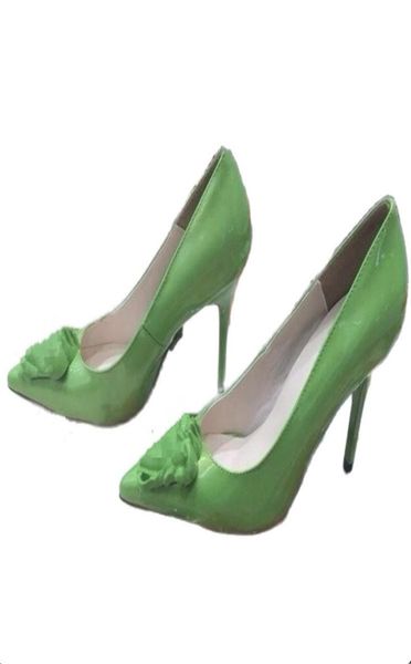 

fashion spring autumn pointed toe gold ladies head high heels shoes factory s black white japaned leather good quality work dr1226146