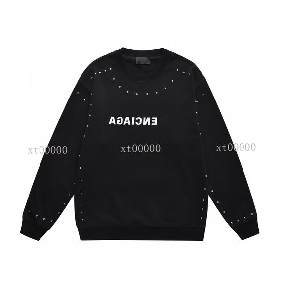 

23ss designer plus size jackets fashion patag sweatshirts women polo jacket men's fleece hooded students oversized hoodies sweatshirt 0, Black;brown